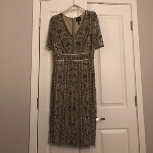 Adrianna Papell Sequined Evening Gown, Size 12